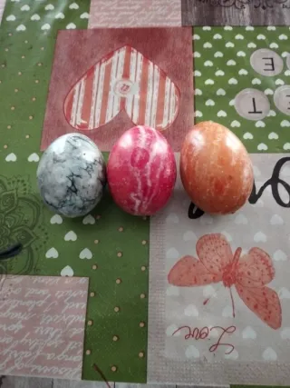 Uova decorative in marmo