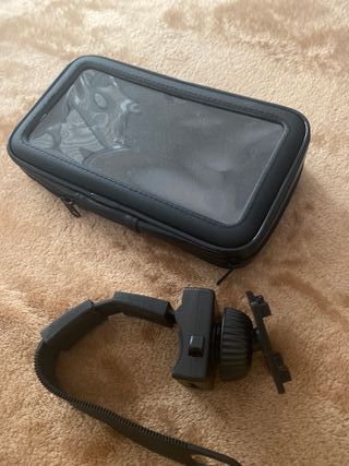 Gafas de sol polarizadas y porta celular de bici