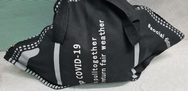 Bolso tela diseño mascarilla  nuevo