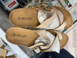 Sandalias BELLES Mujer Talla 37 y 38 Plata