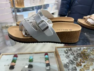 Sandalias BELLES Mujer Talla 37 y 38 Plata