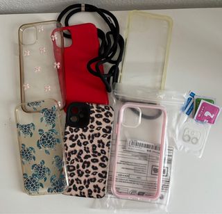 Confezione da 6 custodie per iPhone 11 + protezione per fotocamera