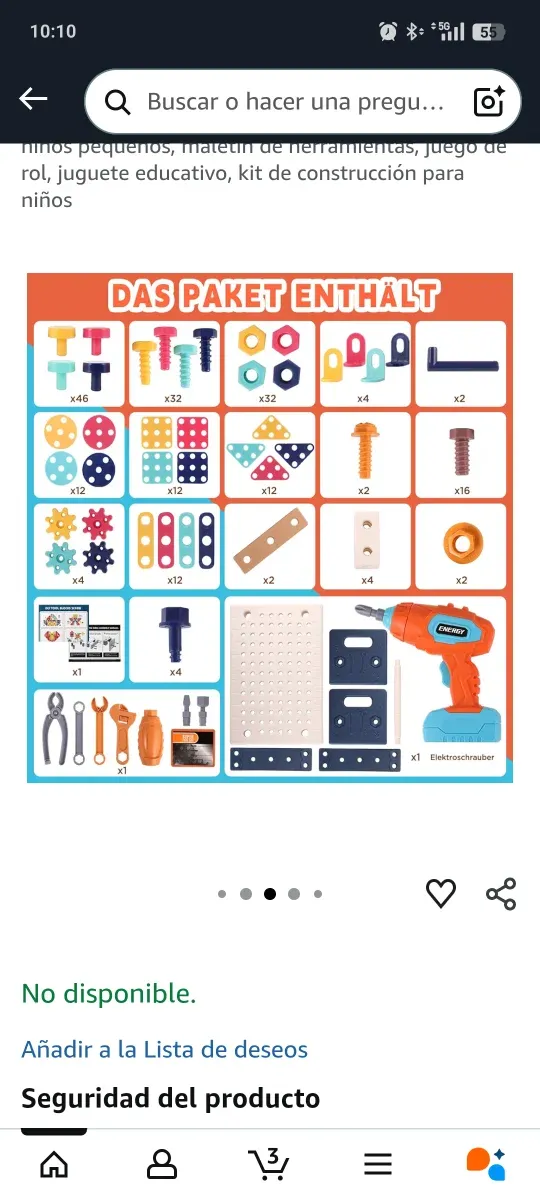 Kit Construcción Niños Herramientas Eléctricas