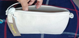 Bolso de mano Desigual Beige/Blanco