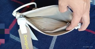 Bolso de mano Desigual Beige/Blanco