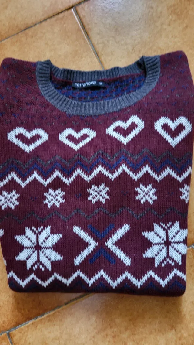 Maglione Terranova fantasia cuore M