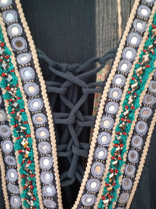 Blusa artesanal Calao XL bordada