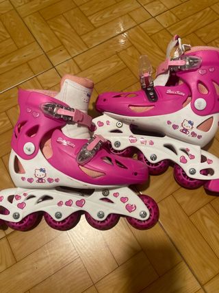 Patines en línea Hello Kitty rosas talla 34/37