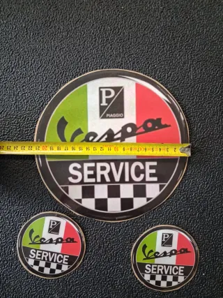Set 3 Adesivi Vespa Piaggio Service