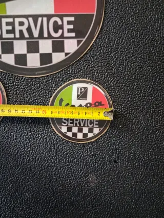 Set 3 Adesivi Vespa Piaggio Service