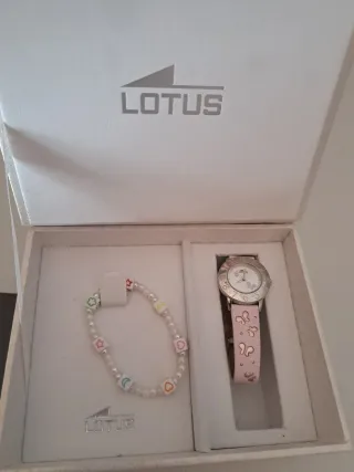 Reloj LOTUS plateado niña
