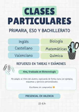 Clases particulares en Valencia