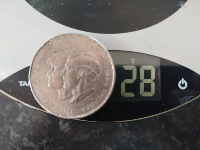 Moneda Inglaterra 1981 Príncipe Carlos Diana