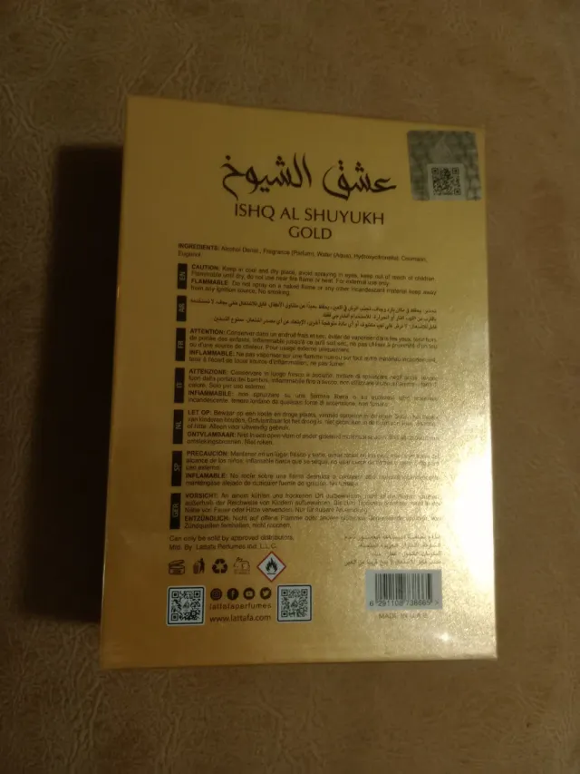 Lattafa Ishq Al Shuyukh Gold Eau de Parfum