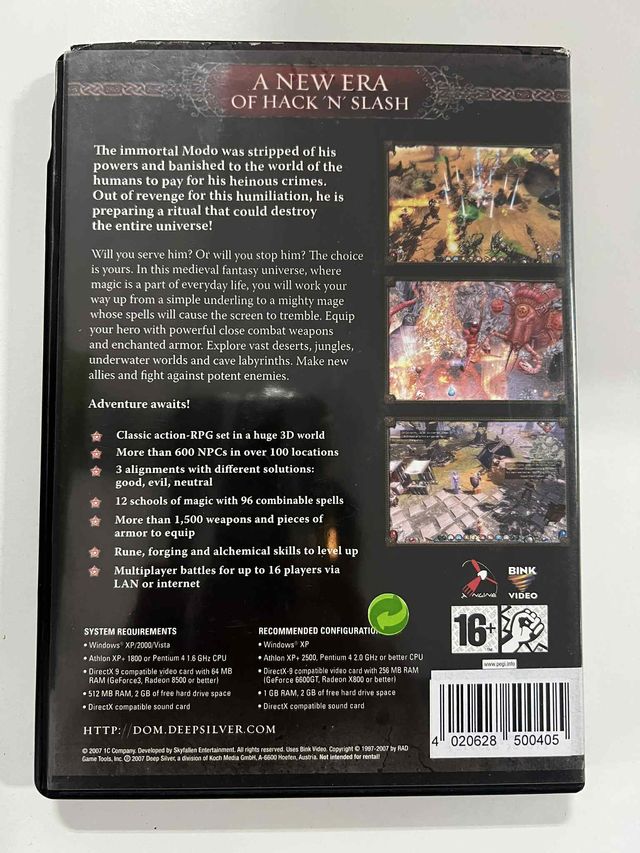 Dawn of Magic PC DVD ROM Usado