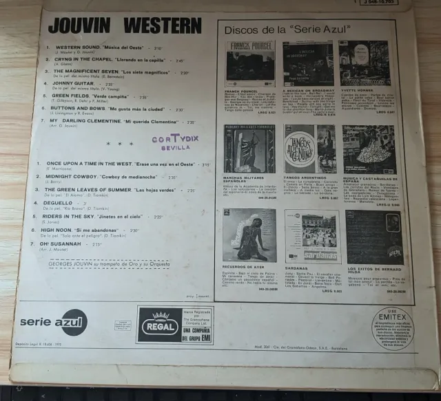Disco Vinilo Jouvin Western