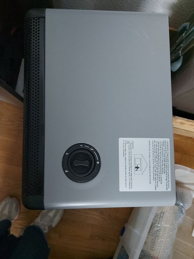 Estufa de gas negra Llama Azul