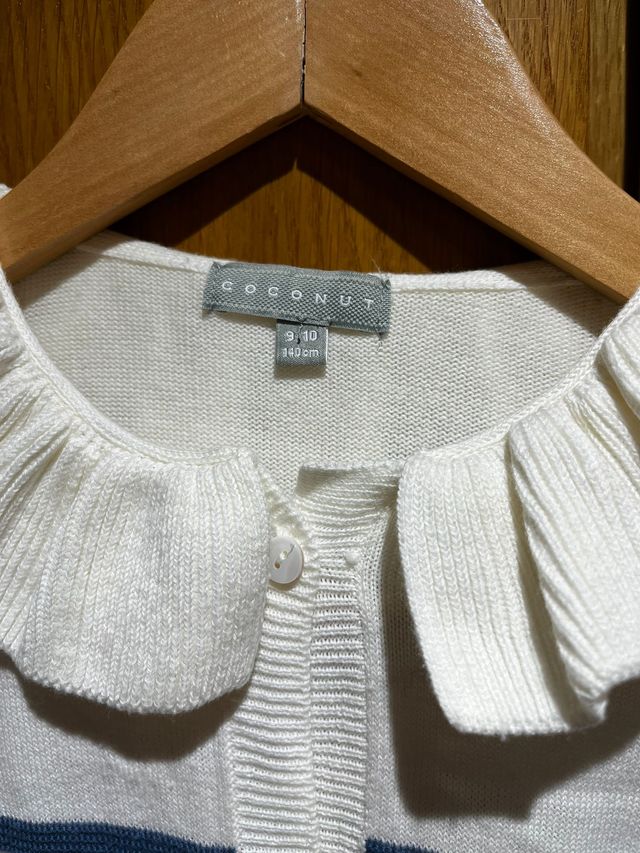 Chaqueta de punto a rayas