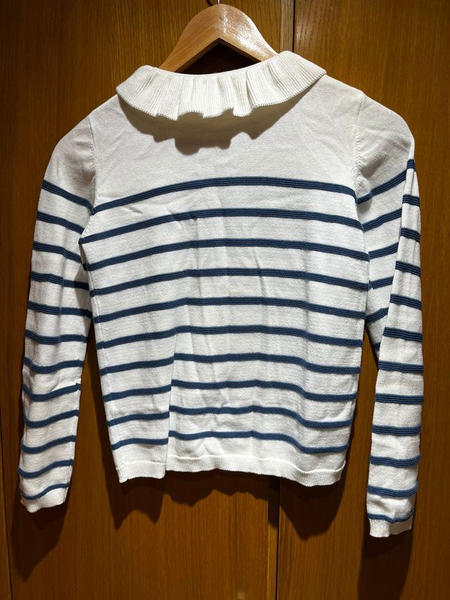 Chaqueta de punto a rayas