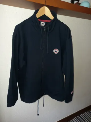 Chaqueta Converse Negra Cremallera