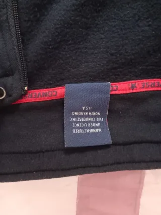 Chaqueta Converse Negra Cremallera