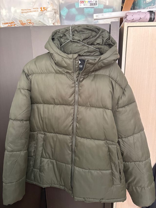 Chaqueta acolchada verde talla 3XL