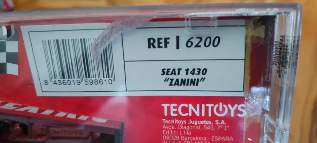Scalextric Seat 1430 Zanini Ref 6200