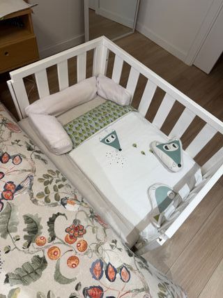 Minicuna Colecho Blanca con Ruedas