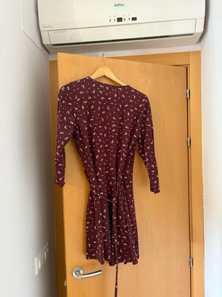 Vestido cruzado estampado