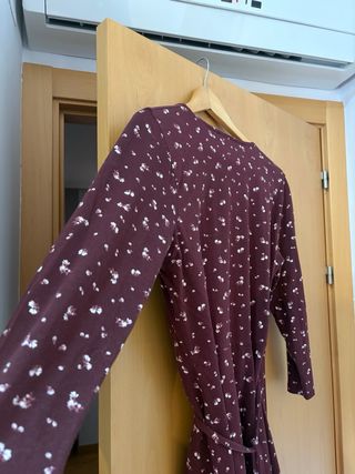 Vestido cruzado estampado