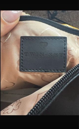 Borsa Twinset nera con cuori