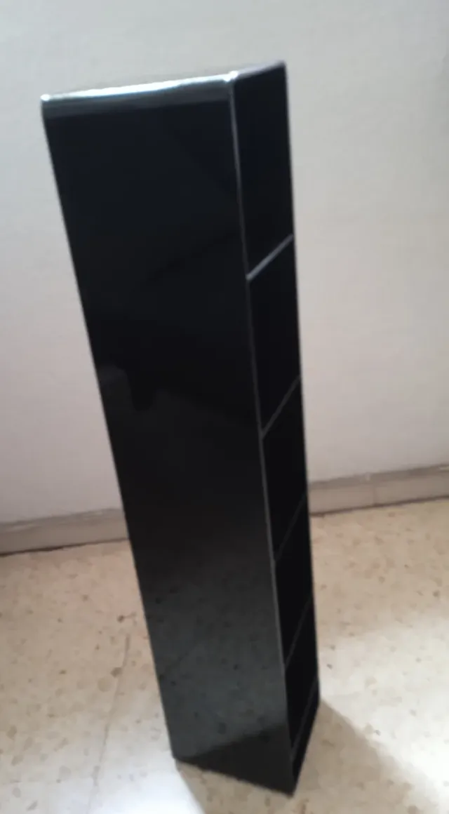 Estantería negra lacada