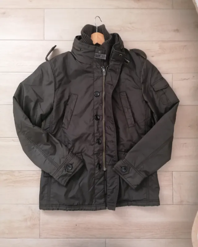 Chaquetón Zara Hombre Talla M Verde Oliva