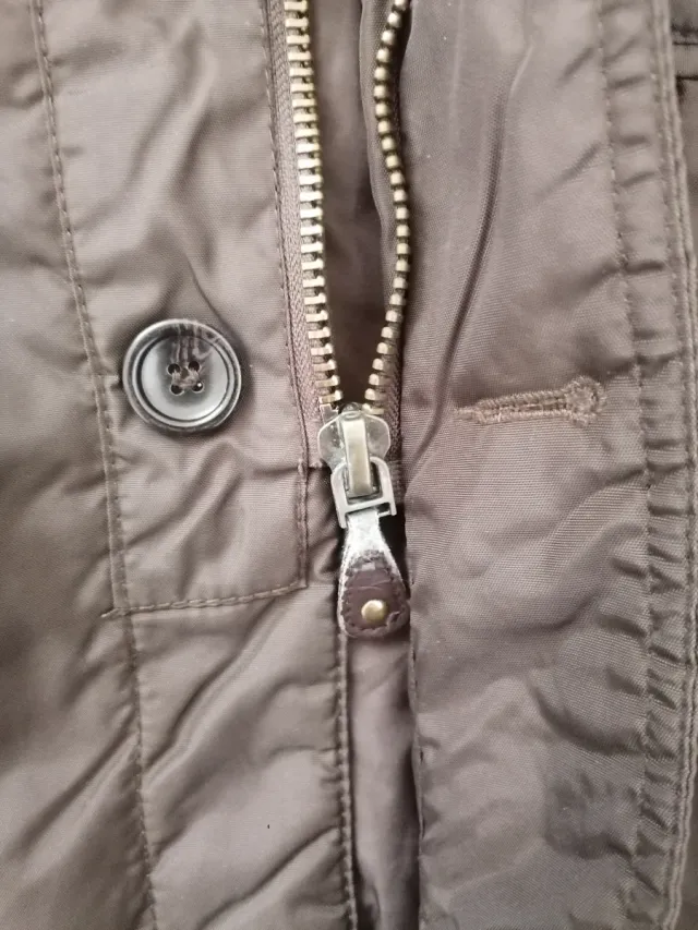 Chaquetón Zara Hombre Talla M Verde Oliva