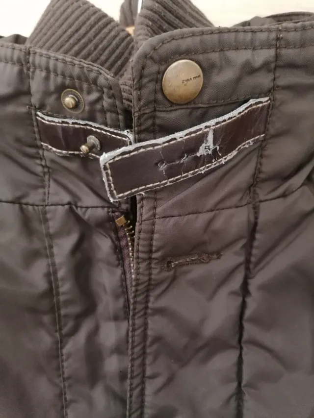 Chaquetón Zara Hombre Talla M Verde Oliva