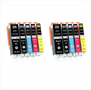 10 Cartuchos Canon PG-570 CL-571 XL