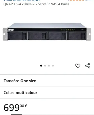QNAP TS-431XeU-2G NAS 4 Bahías