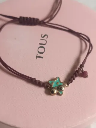Pulsera Tous Face bañado en oro sobre plata vermie
