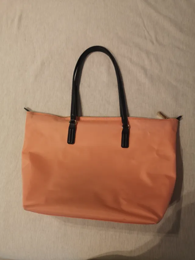 Bolso Tote Tommy Hilfiger Naranja y Negro