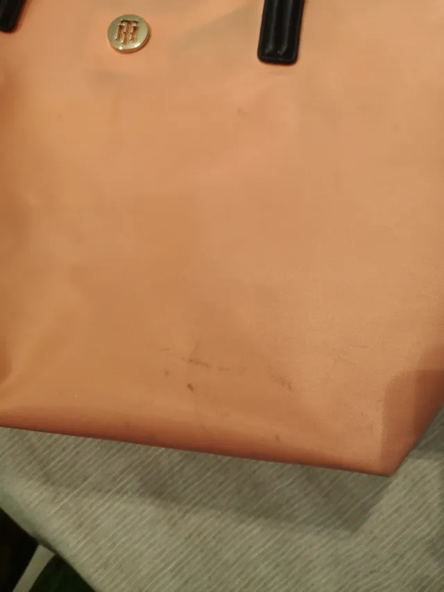 Bolso Tote Tommy Hilfiger Naranja y Negro