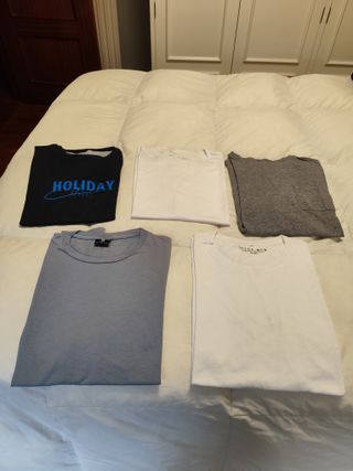 Lote 5 Camisetas Manga Corta Talla S