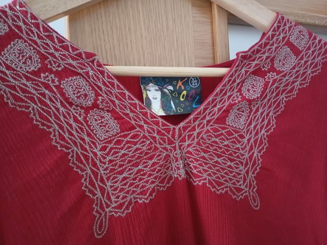 Blusón Calao Talla XL/44 Rojo