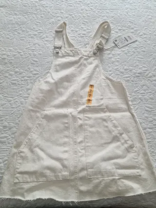 Peto vaquero blanco Talla S/36 NUEVO CON ETIQUETA