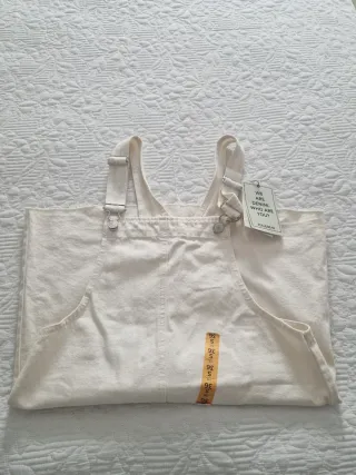Peto vaquero blanco Talla S/36 NUEVO CON ETIQUETA