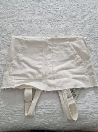 Peto vaquero blanco Talla S/36 NUEVO CON ETIQUETA