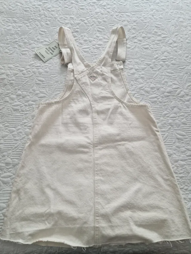Peto vaquero blanco Talla S/36 NUEVO CON ETIQUETA