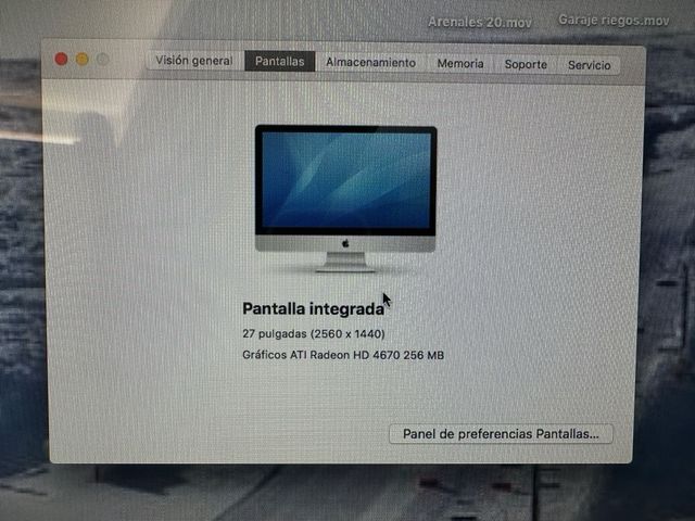 Appel imac 27 pulgadas del 2009