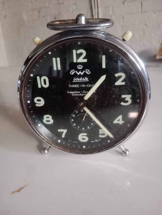 Reloj despertador Wehrle antiguo