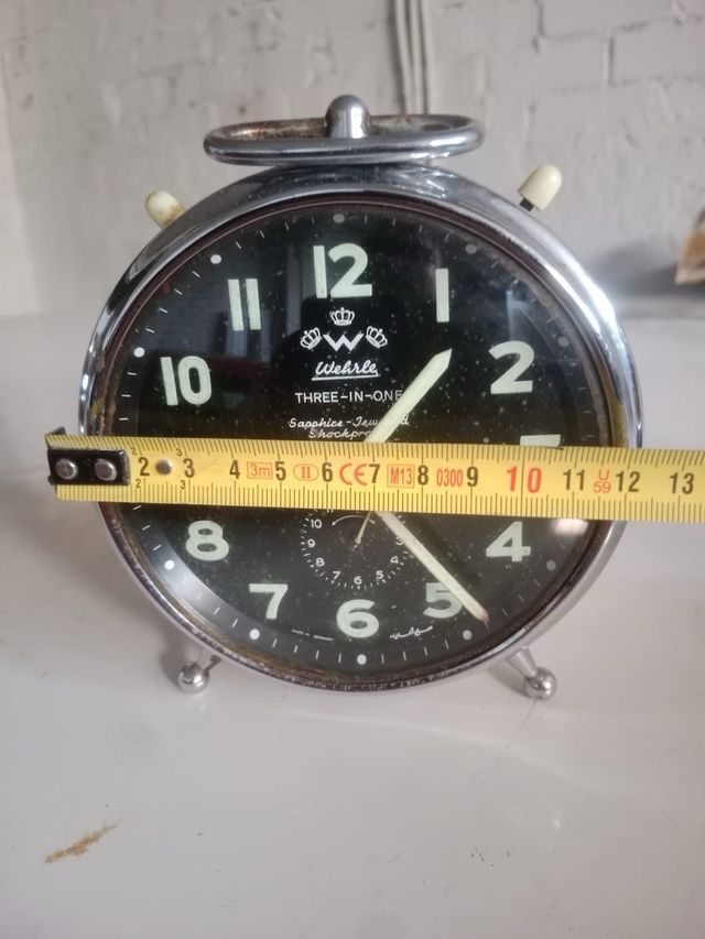 Reloj despertador Wehrle antiguo