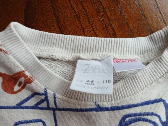 Sudadera Zara Niño con estampado coches